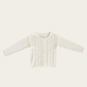 NWT Jamie Kay Cotton Ellery Cardigan Snow White 4 Years